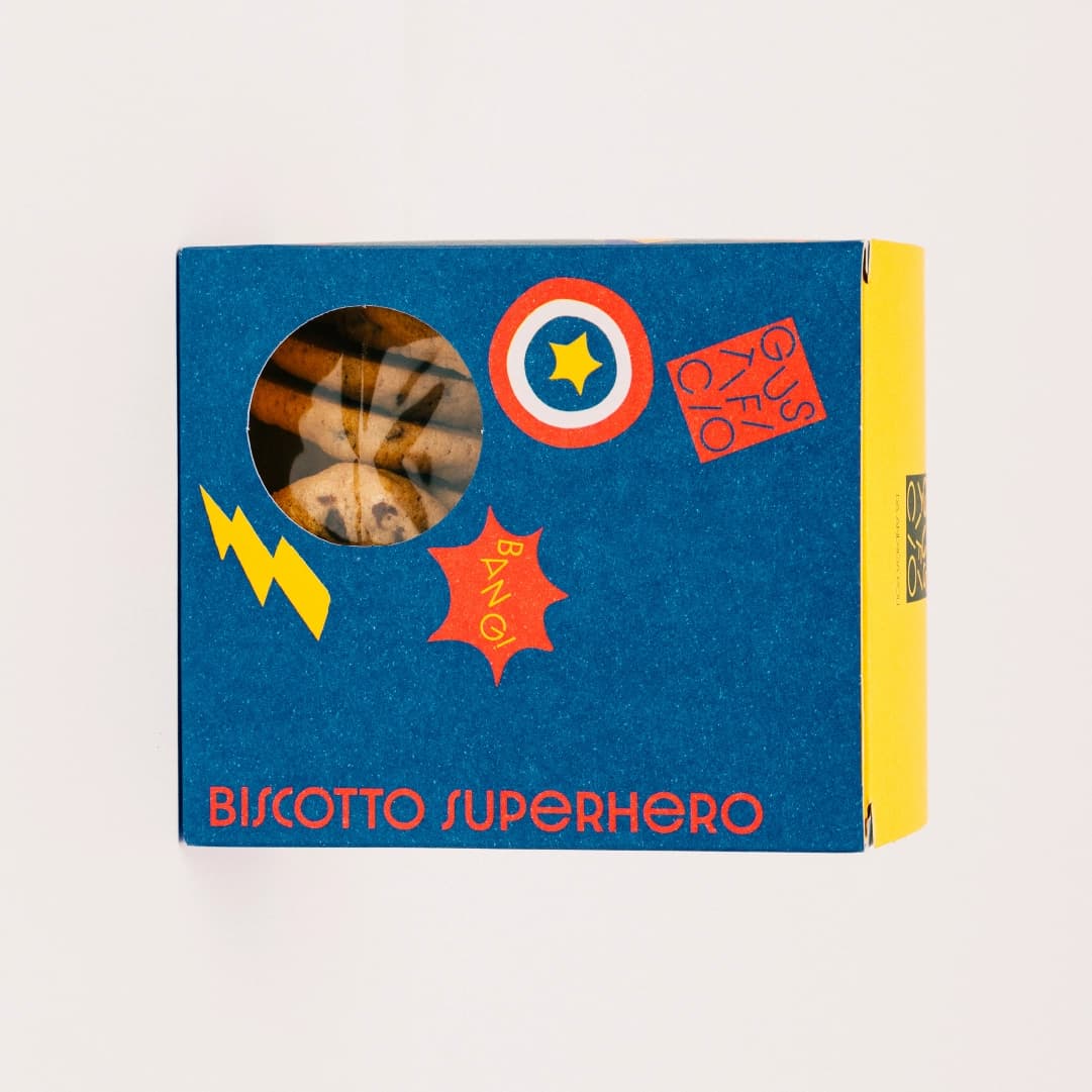 Biscotto superhero al cioccolato