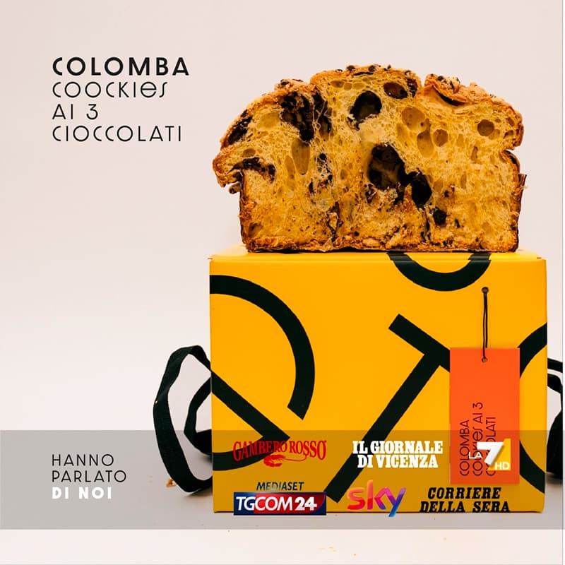 Colomba Cookies 3 cioccolati